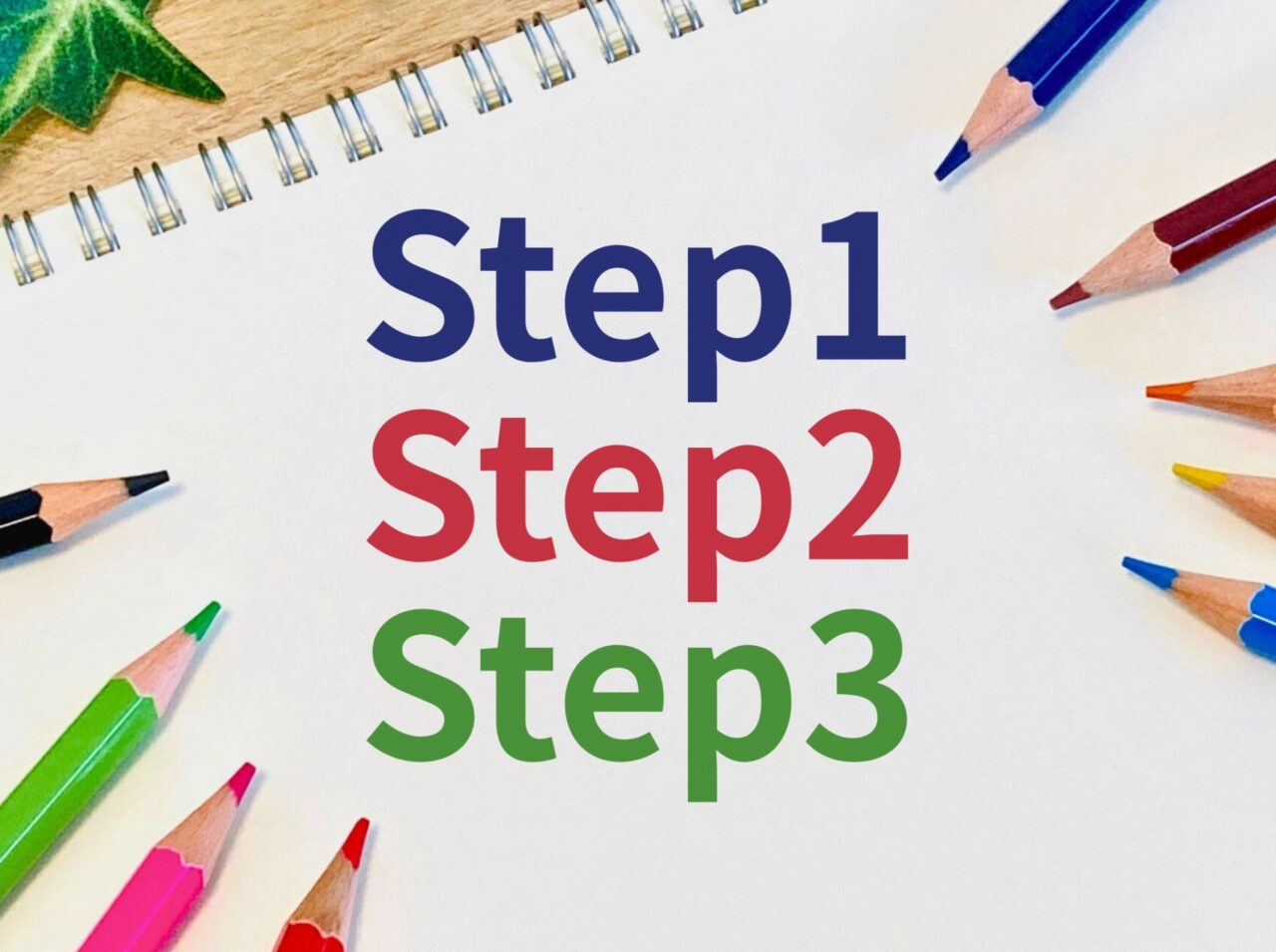 ステップ１
ステップ２
ステップ３
