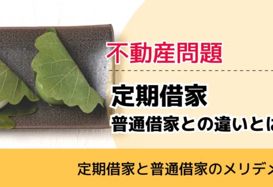 , , , 不動産問題, 定期借家と普通借家のメリデメ, 定期借家 普通借家との違いとは,