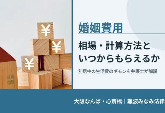 婚姻費用, 大阪なんば・心斎橋 難波みなみ法律事務所, 相場・計算方法と いつからもらえるか